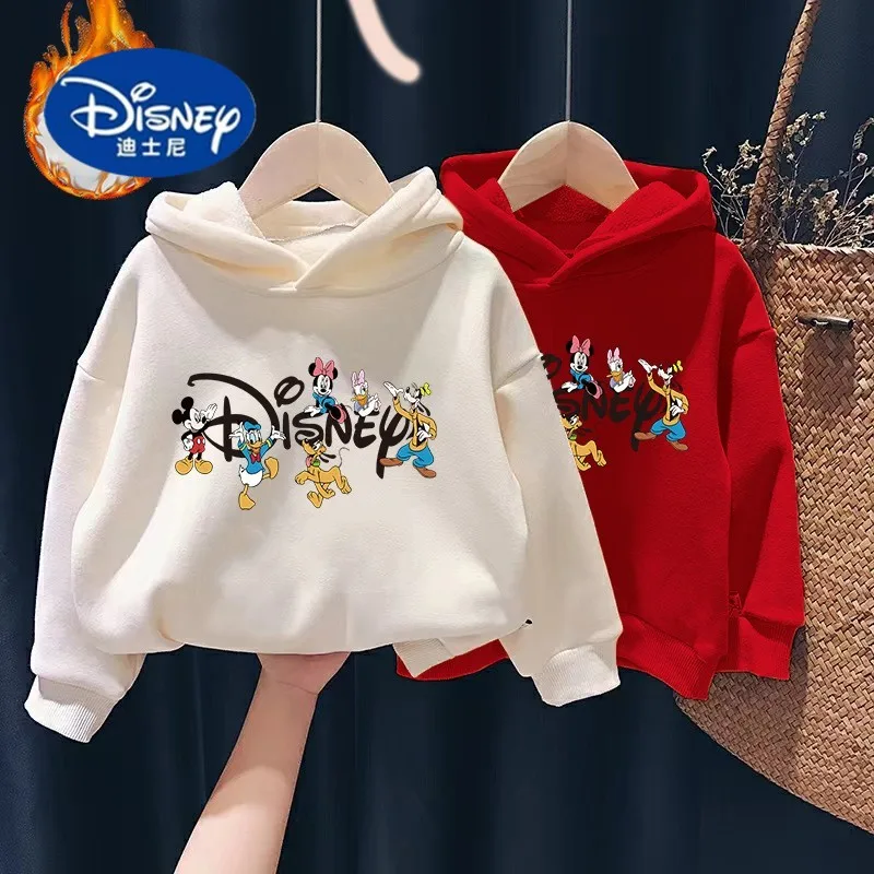Disney Kids' Fleece-Lined Hoodie, Thickened Plush Pullover Sweatshirt, Korean Style Winter Top for Boys & Girls, Cute & Warm
Disney Kids' Fleece-Lined Hoodie, Thickened Plush Pullover Sweatshirt, Korean Style Winter Top for Boys & Girls, Cute & Warm