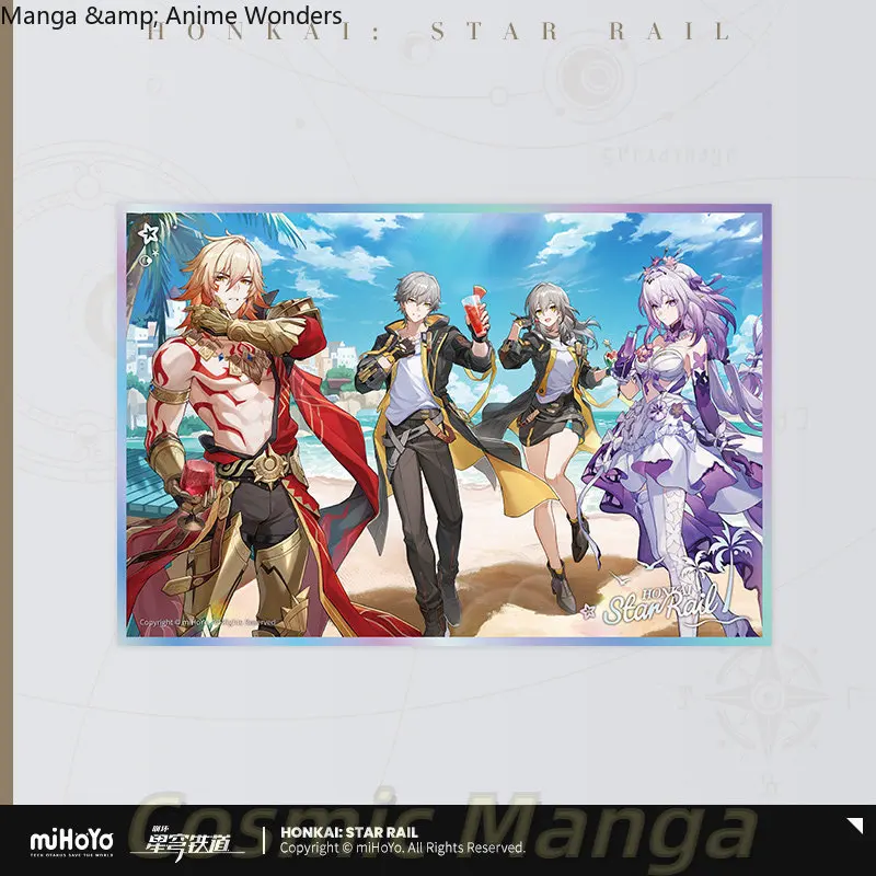 Официальная летняя серия MiHoYo Honkai Star Rail со вкусом фруктов, акриловая цветная бумага Castorice Mydei Trailblazer Stelle Cosplay
Официальная летняя серия MiHoYo Honkai Star Rail со вкусом фруктов, акриловая цветная бумага Castorice Mydei Trailblazer Stelle Cosplay