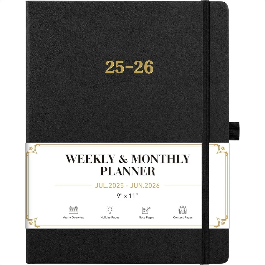 20252026 Academic 20252026 Leather Weekly Monthly Jul.2025 Jun.2026 9" x 11" Inner Pocket + Bookmarks+ Leather Hardcover
20252026 Academic 20252026 Leather Weekly Monthly Jul.2025 Jun.2026 9" x 11" Inner Pocket + Bookmarks+ Leather Hardcover