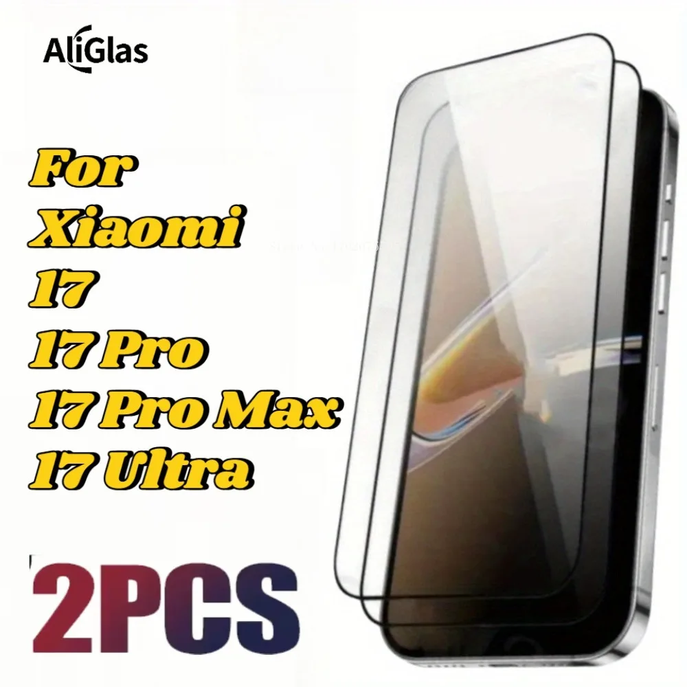 2 Pieces HD Black Edge Tempered Glass Film for Xiaomi 17 Ultra 17 Pro Max Glossy Screen Protector For XioamI 17 Series HD Film
2 Pieces HD Black Edge Tempered Glass Film for Xiaomi 17 Ultra 17 Pro Max Glossy Screen Protector For XioamI 17 Series HD Film