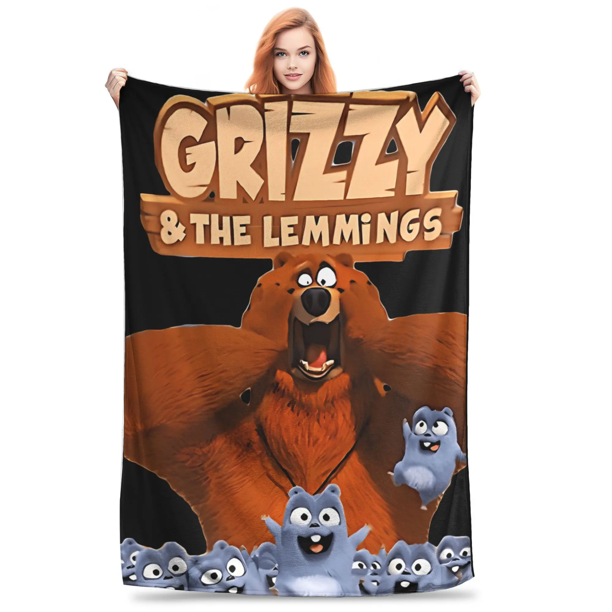 Grizzly and Lemmings Survival Journeys Warm Soft Blanket Novelty Living Room Flannel Bedspread Sofa Bed Cover
Grizzly and Lemmings Survival Journeys Warm Soft Blanket Novelty Living Room Flannel Bedspread Sofa Bed Cover
