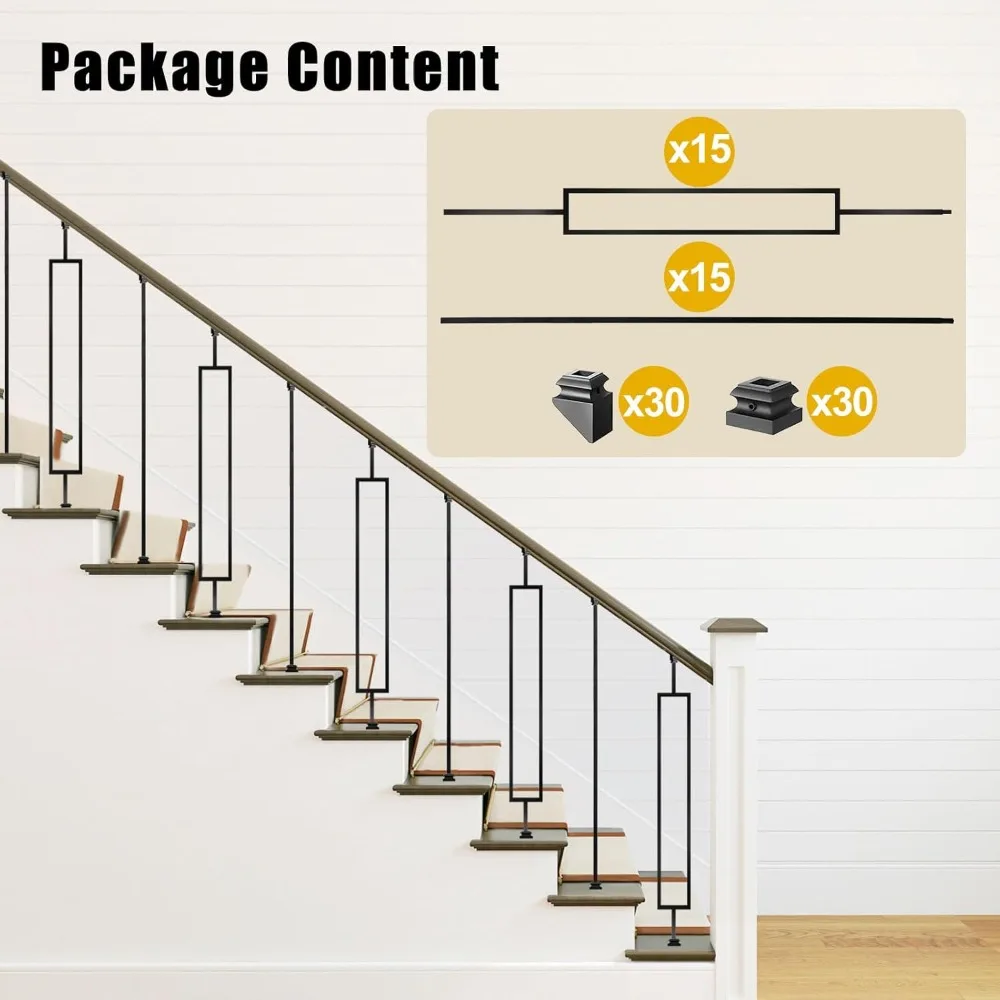 30 упаковок из кованого железа для лестничных шкафов с 60 разъемами, металлические лестничные шпиндели
30 упаковок из кованого железа для лестничных шкафов с 60 разъемами, металлические лестничные шпиндели