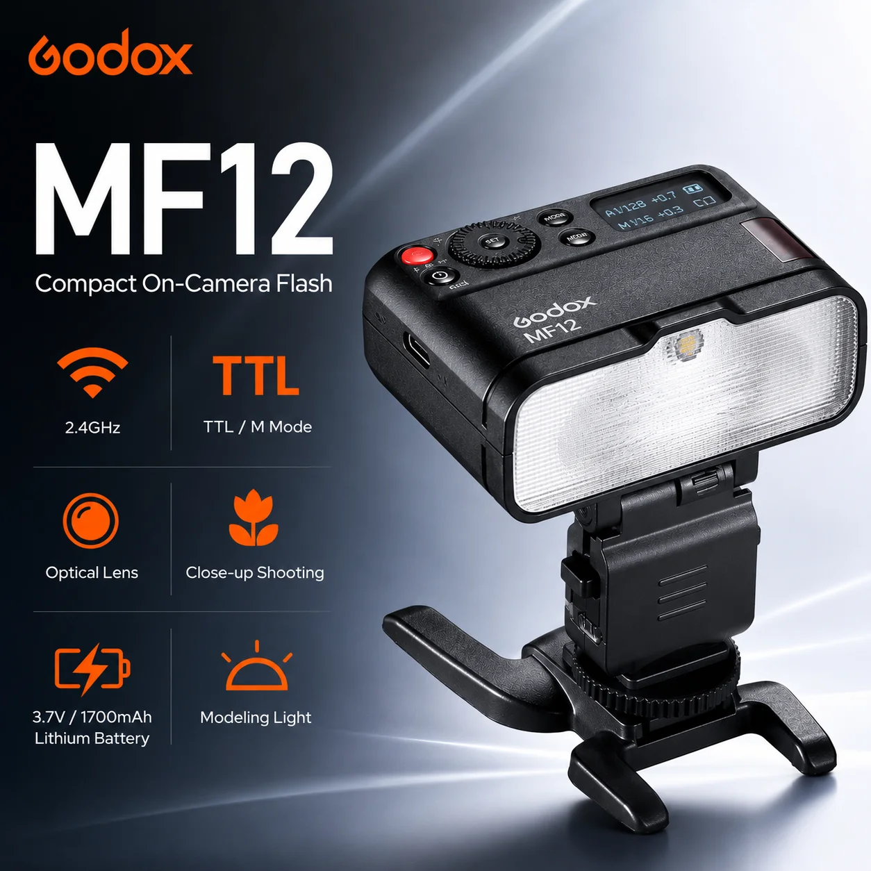 Godox MF12 MF12-K2 Flash TTL Macro Speedlite Flash 2.4 GHz Wireless Control Speedlight for Sony Canon Nikon Fuji Olympus Pentax
Godox MF12 MF12-K2 Flash TTL Macro Speedlite Flash 2.4 GHz Wireless Control Speedlight for Sony Canon Nikon Fuji Olympus Pentax