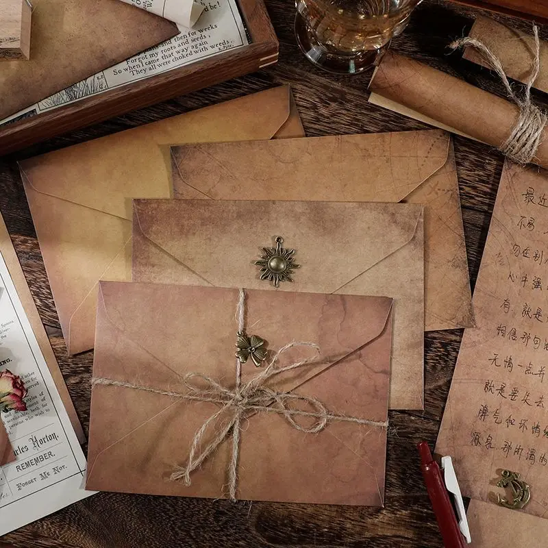 10pcs vintage kraft paper envelopes, wedding invitation envelopes, multifunctional paper envelopes
10pcs vintage kraft paper envelopes, wedding invitation envelopes, multifunctional paper envelopes
