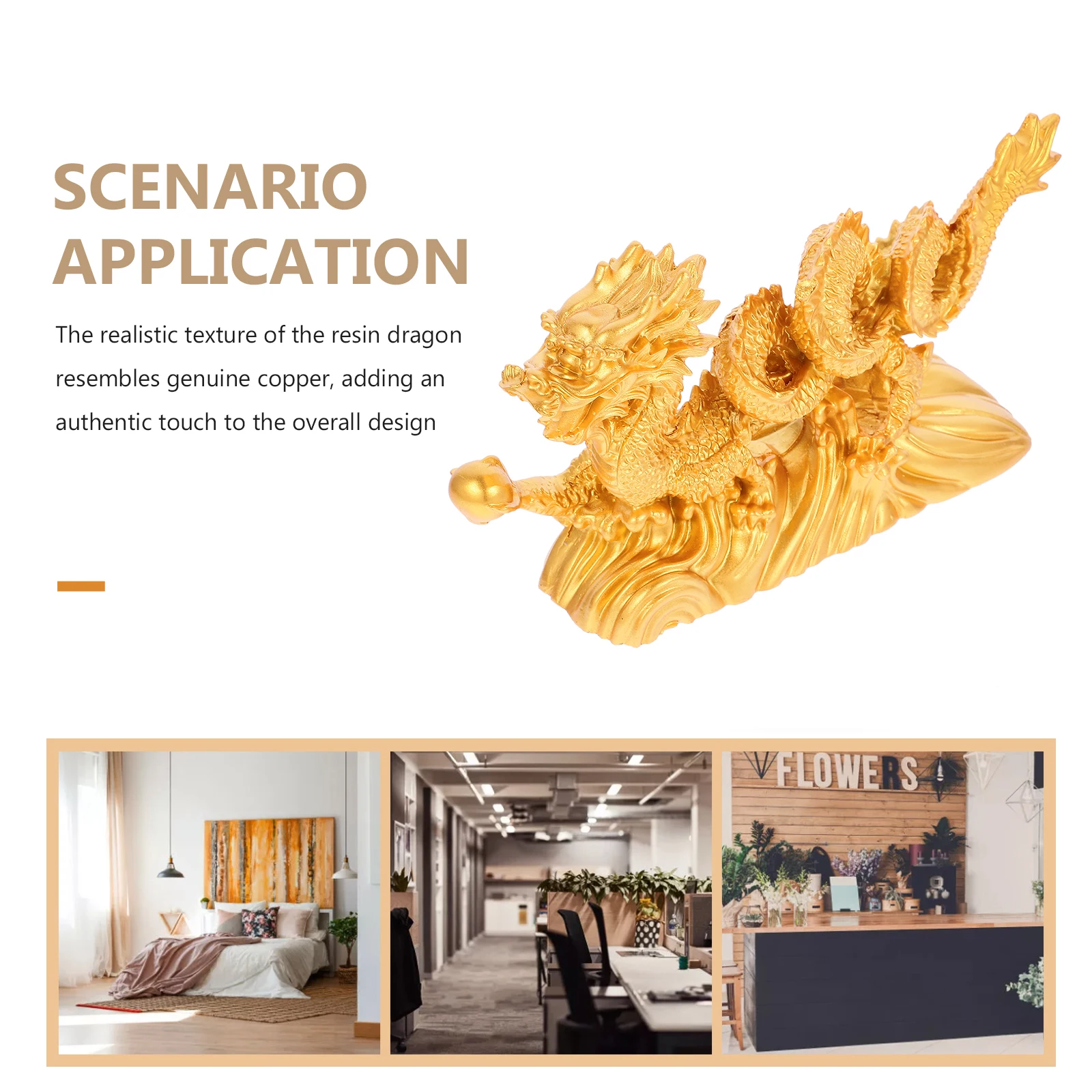 1pc Golden Resin Dragon Statue Ornament Feng Shui Decor Home Office Desktop Craft Figurine Indoor Resin Animal Statues
1pc Golden Resin Dragon Statue Ornament Feng Shui Decor Home Office Desktop Craft Figurine Indoor Resin Animal Statues