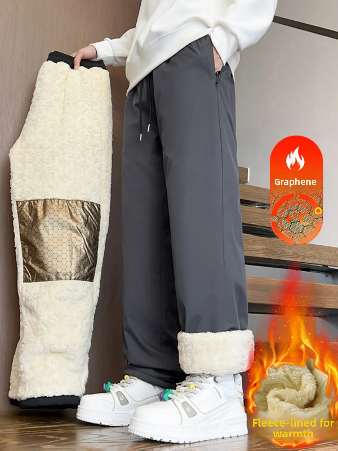 Men's Thiened down Cotton Pants Winter Warm Waterproof Snow Skiing Trousers Fce Lined Cold Resistant Casual Straight Leg...
Men's Thiened down Cotton Pants Winter Warm Waterproof Snow Skiing Trousers Fce Lined Cold Resistant Casual Straight Leg...