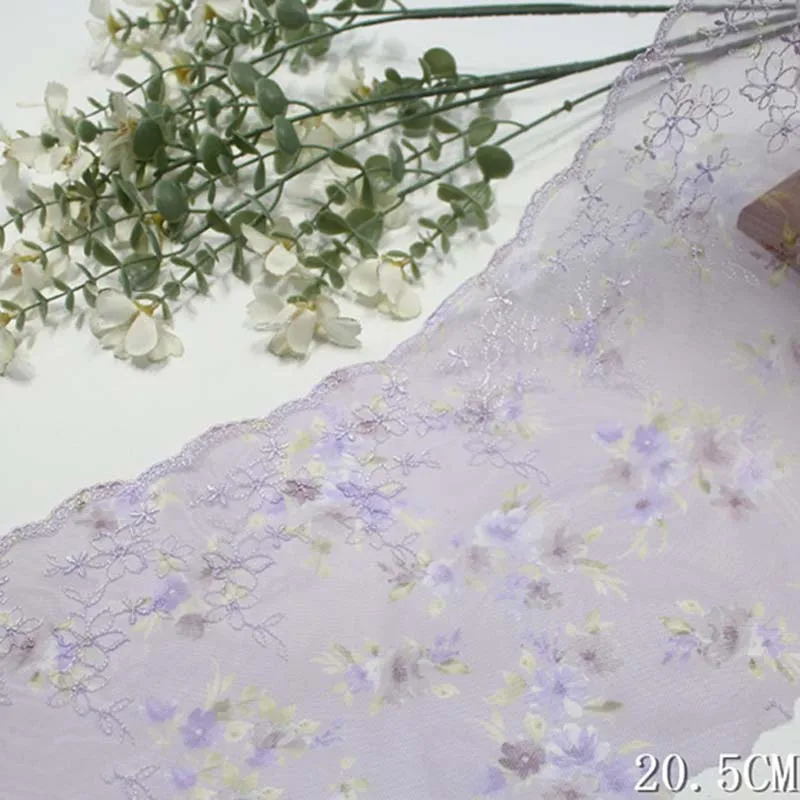 57Yards Purple Print Flower Mesh Embroidery Lace Embroidered Lace Trim Polyester Patch Lace for Lingerie 2025
57Yards Purple Print Flower Mesh Embroidery Lace Embroidered Lace Trim Polyester Patch Lace for Lingerie 2025