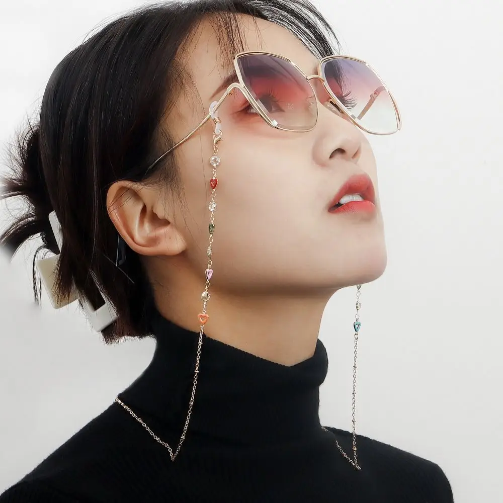 Metal Chain Metal Glasses Chain Rhinestone Colorful Sunglasses Chains Neck Strap String Hanging Neck Beads Eyeglass Lanyard
Metal Chain Metal Glasses Chain Rhinestone Colorful Sunglasses Chains Neck Strap String Hanging Neck Beads Eyeglass Lanyard