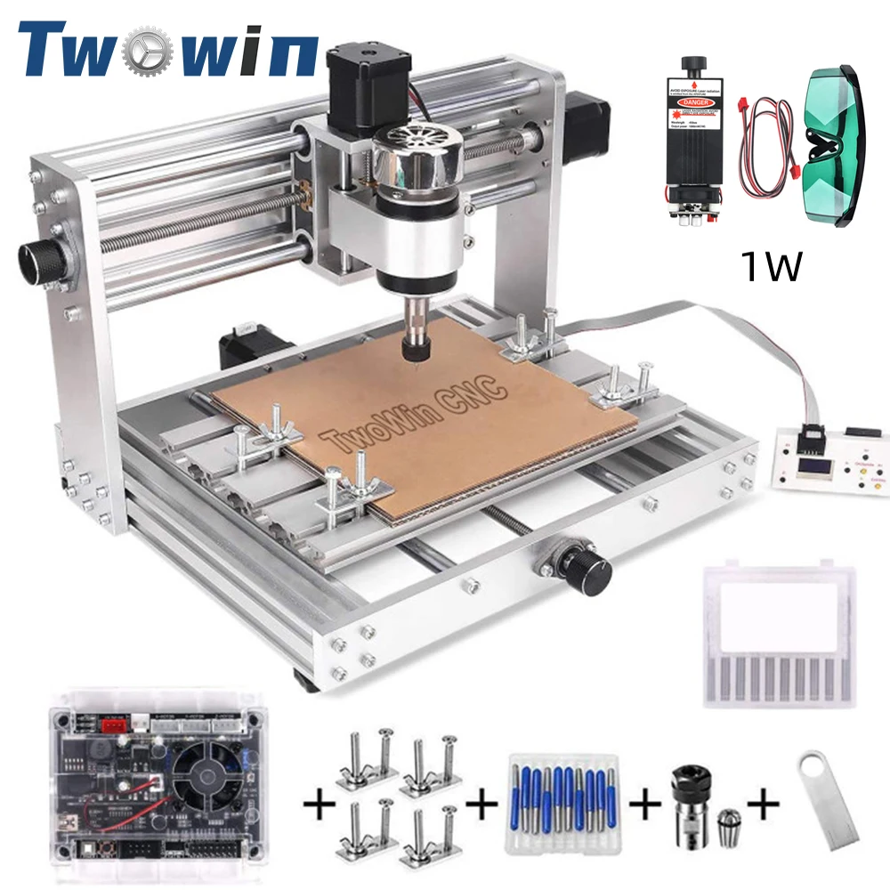 3018 Pro MAX CNC Laser Engraver GRBL Control with 200W Spindle 3-Axis PCB Milling Machine Metal Engraving Machine Wood Router
3018 Pro MAX CNC Laser Engraver GRBL Control with 200W Spindle 3-Axis PCB Milling Machine Metal Engraving Machine Wood Router