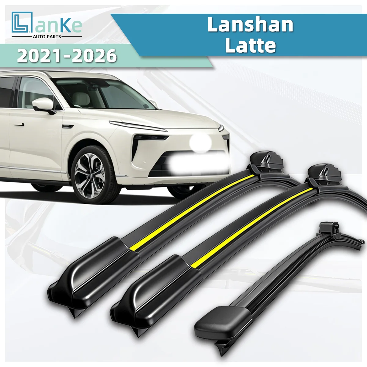 Lanke Wiper Fit For WEY Lanshan / Latte (2021-2026) Natural Rubber Strip Boneless Silence Car Windshield Wiper Blade Auto Parts
Lanke Wiper Fit For WEY Lanshan / Latte (2021-2026) Natural Rubber Strip Boneless Silence Car Windshield Wiper Blade Auto Parts