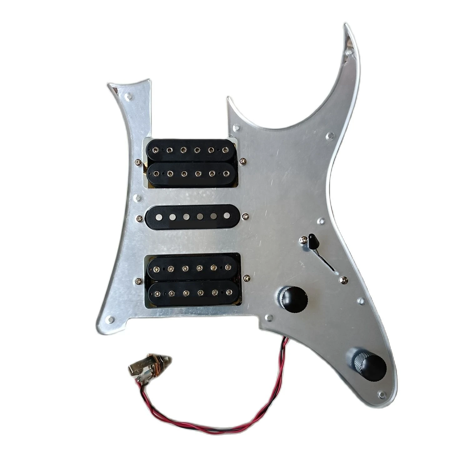 Prewired HSH Pickguard Black Humbucker Alnico V Pickups Welding Harness For RG Guitar
Prewired HSH Pickguard Black Humbucker Alnico V Pickups Welding Harness For RG Guitar