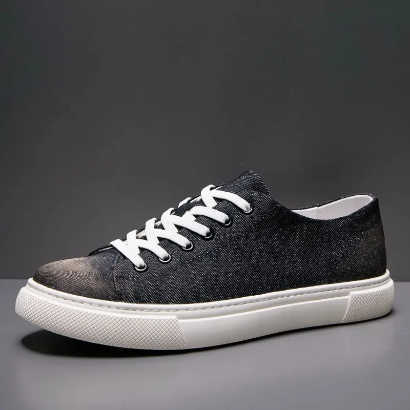 Designer Casual Style Breathable Canvas Board Shoes Men's Lace Up Thick Sole Trend Walking Flat High Quality Sneakers Male
Designer Casual Style Breathable Canvas Board Shoes Men's Lace Up Thick Sole Trend Walking Flat High Quality Sneakers Male