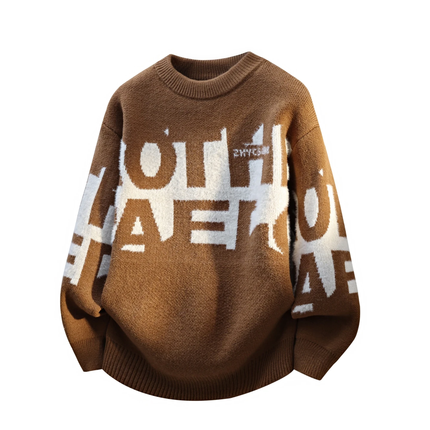 Ladies Thickened round Neck Knitted Sweater Winter Warm Casual Style Pullover Vintage Patterned Woolen Men's Fashion
Ladies Thickened round Neck Knitted Sweater Winter Warm Casual Style Pullover Vintage Patterned Woolen Men's Fashion