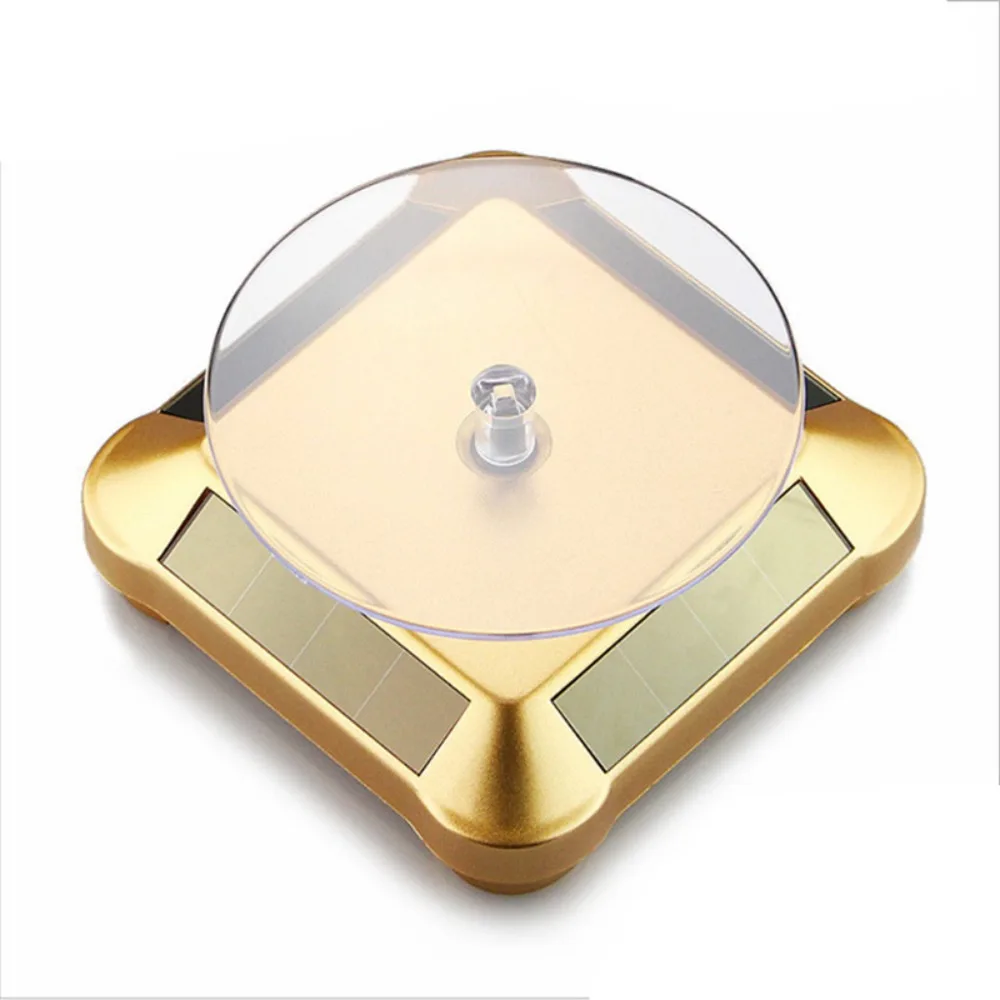 Turntable Designed Solar Jewelry Display Stand Bracelet Necklace Displaying Watches Rotating Table Solar Power 360 Degree
Turntable Designed Solar Jewelry Display Stand Bracelet Necklace Displaying Watches Rotating Table Solar Power 360 Degree