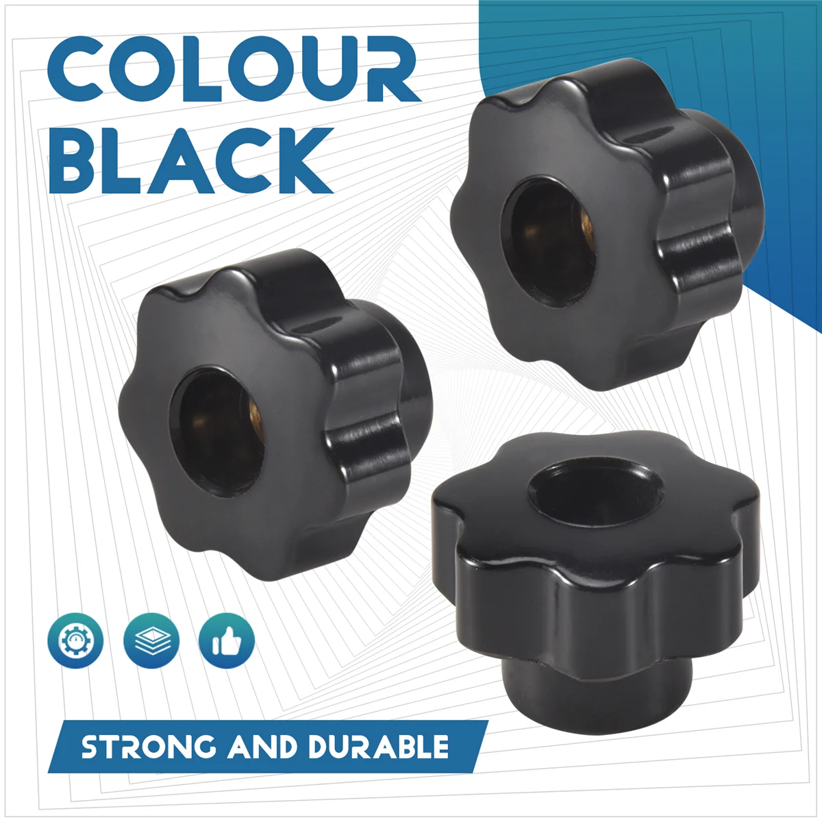B44C15Pcs M6 звездная ручка, зажимная гайка, набор сквозных отверстий, латунная ручка с внутренней резьбой, винт на ручке, черный пластик
B44C15Pcs M6 звездная ручка, зажимная гайка, набор сквозных отверстий, латунная ручка с внутренней резьбой, винт на ручке, черный пластик