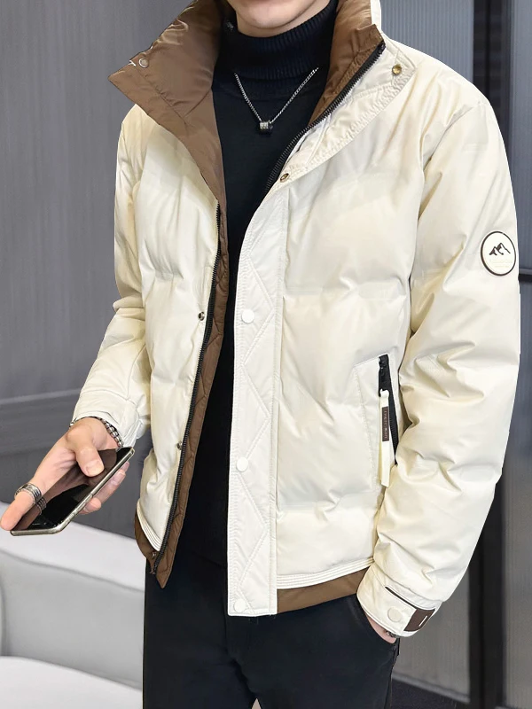 Winter Thiened ort down Cotton Jaet Men's Stand Collar Warm Faionable Outerwear Polyester Fiber Zipper Closure
Winter Thiened ort down Cotton Jaet Men's Stand Collar Warm Faionable Outerwear Polyester Fiber Zipper Closure