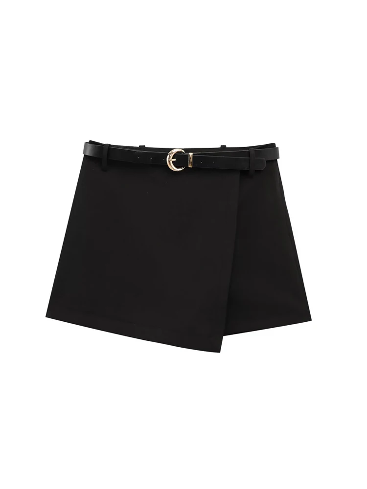TRZA Women Fashion With Belt Wrap Shorts Skirts High Waist Side Zipper Female Skort Mujer
TRZA Women Fashion With Belt Wrap Shorts Skirts High Waist Side Zipper Female Skort Mujer