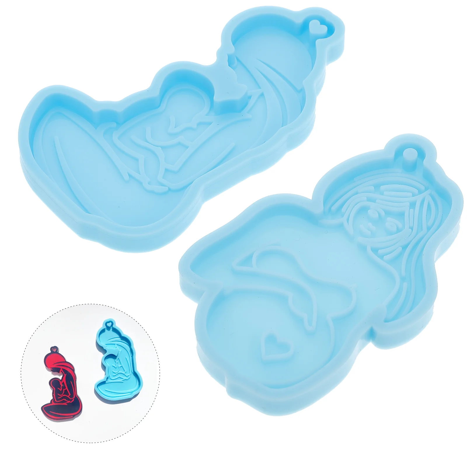 2 Pcs Keychain Mold Sign Mom Bracelet Resin Silicone Molds Epoxy Pregnant Women Smooth Easy Demould Gift
2 Pcs Keychain Mold Sign Mom Bracelet Resin Silicone Molds Epoxy Pregnant Women Smooth Easy Demould Gift