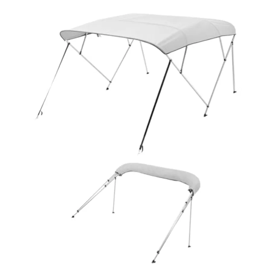 4 Bow Boat Bimini Tops 600D Polyester Canopy with Aluminum Alloy Frame Waterproof and Sun Shade Boat Awning Canopy with Storage
4 Bow Boat Bimini Tops 600D Polyester Canopy with Aluminum Alloy Frame Waterproof and Sun Shade Boat Awning Canopy with Storage