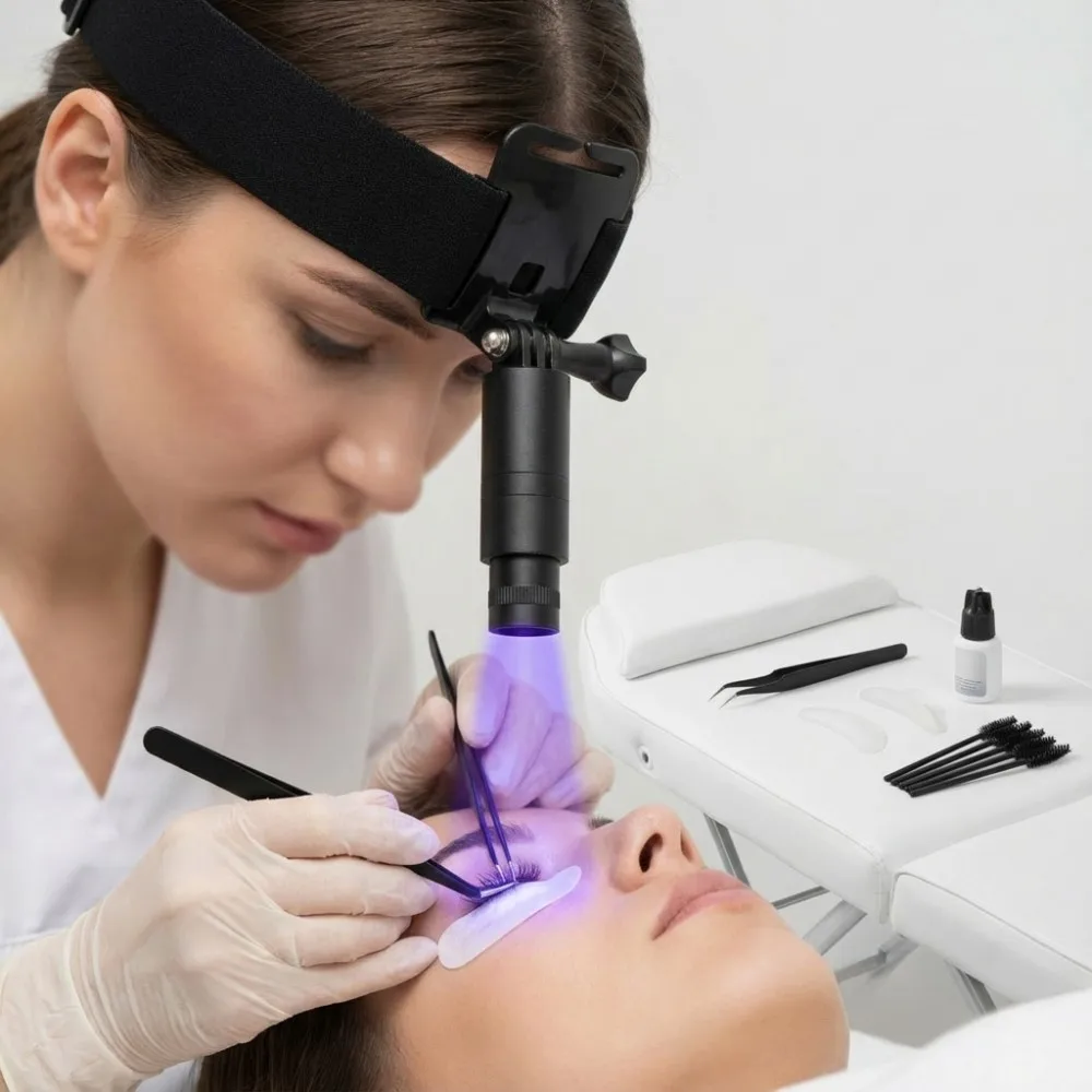 UV Headlight for Lash Curing Lamp 5W Uv Glue Fast Cure Eyelash Extension Handfree Ultraviolet Headlamp
UV Headlight for Lash Curing Lamp 5W Uv Glue Fast Cure Eyelash Extension Handfree Ultraviolet Headlamp