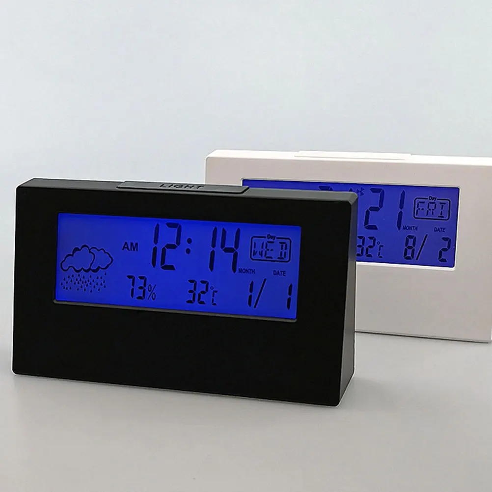 Weather Display Alarm Clock Humidity Table Bedside for Desk with Temperature Lcd
Weather Display Alarm Clock Humidity Table Bedside for Desk with Temperature Lcd
