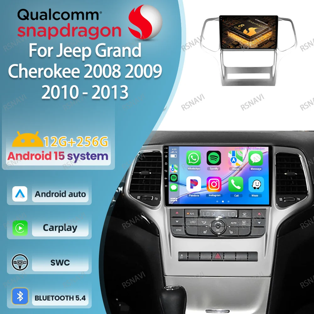 Android 15 Car Radio For Jeep Grand Cherokee 2008 2009 2010 2011 - 2013 BT AUTO Head Unit WIFI+4G 360 Camera DVD Multimedia IPS
Android 15 Car Radio For Jeep Grand Cherokee 2008 2009 2010 2011 - 2013 BT AUTO Head Unit WIFI+4G 360 Camera DVD Multimedia IPS