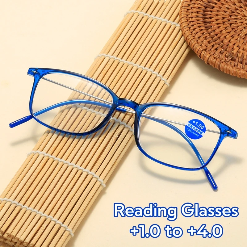 New Ultra Light Plastic Presbyopia Glasses Vintage Business Simple Reading Glasses Blue Light Blocking Eye Protection Eyewear
New Ultra Light Plastic Presbyopia Glasses Vintage Business Simple Reading Glasses Blue Light Blocking Eye Protection Eyewear