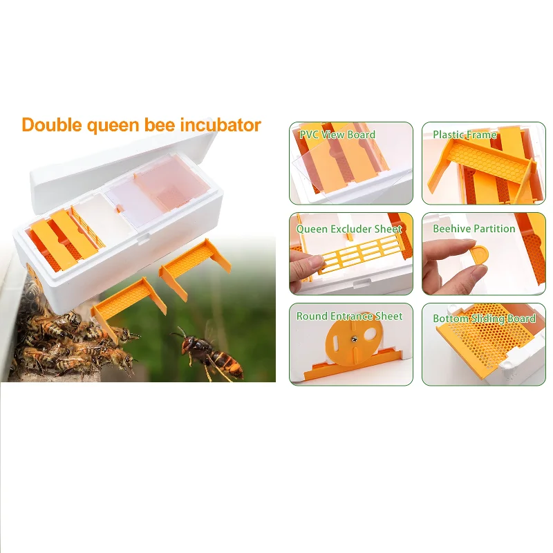 Queen Bee Breeding Box Beekeeping King Box High Strength EPS Foam Bee Hive Cage Pollination Boxes Queen Rearing Bee Box 
Queen Bee Breeding Box Beekeeping King Box High Strength EPS Foam Bee Hive Cage Pollination Boxes Queen Rearing Bee Box