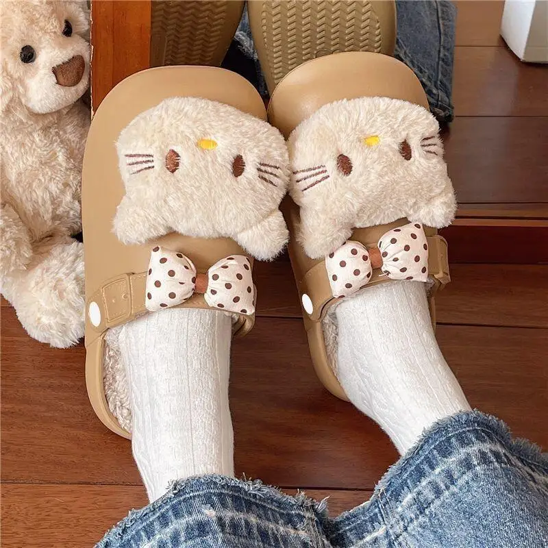 Hello Kitty Best-Selling Women's Autumn Winter Cotton Slippers 2026 New Velvet Warm Slippers Girls Cartoon Cute Popular Gift
Hello Kitty Best-Selling Women's Autumn Winter Cotton Slippers 2026 New Velvet Warm Slippers Girls Cartoon Cute Popular Gift