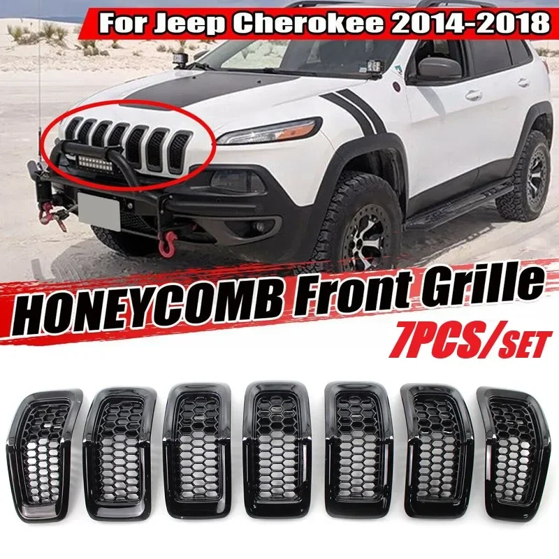 7 шт./комплект, автомобильные сетчатые вставки для решетки радиатора Jeep Cherokee 2014-2018
7 шт./комплект, автомобильные сетчатые вставки для решетки радиатора Jeep Cherokee 2014-2018