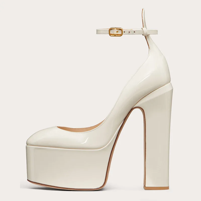 Women New European And American Style Super High Heels Patent Leather Round Toe Thick Sole Large Size Thick Heel Shoes
Women New European And American Style Super High Heels Patent Leather Round Toe Thick Sole Large Size Thick Heel Shoes