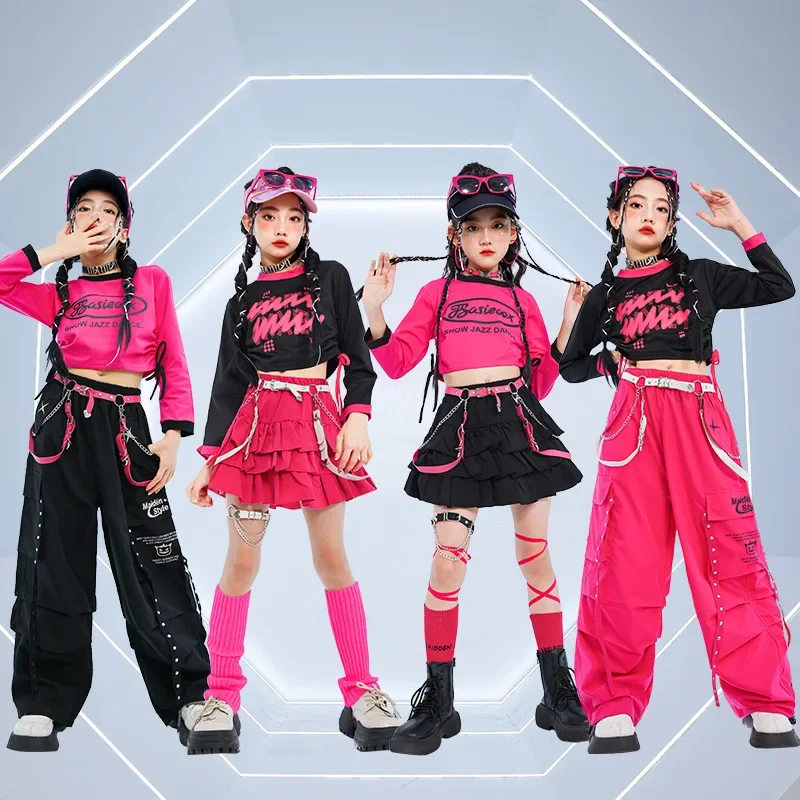 Girls Hip Hop Sets Crop Top Street Dance Cargo Pants Tiered Skirts Kids K-pop Streetwear Jazz Costume
Girls Hip Hop Sets Crop Top Street Dance Cargo Pants Tiered Skirts Kids K-pop Streetwear Jazz Costume