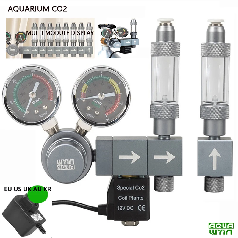 Aquarium CO2 regulator Dual meter solenoid valve Quick plug foam recorder control system Fish tank CO2 pressure reducing valve
Aquarium CO2 regulator Dual meter solenoid valve Quick plug foam recorder control system Fish tank CO2 pressure reducing valve