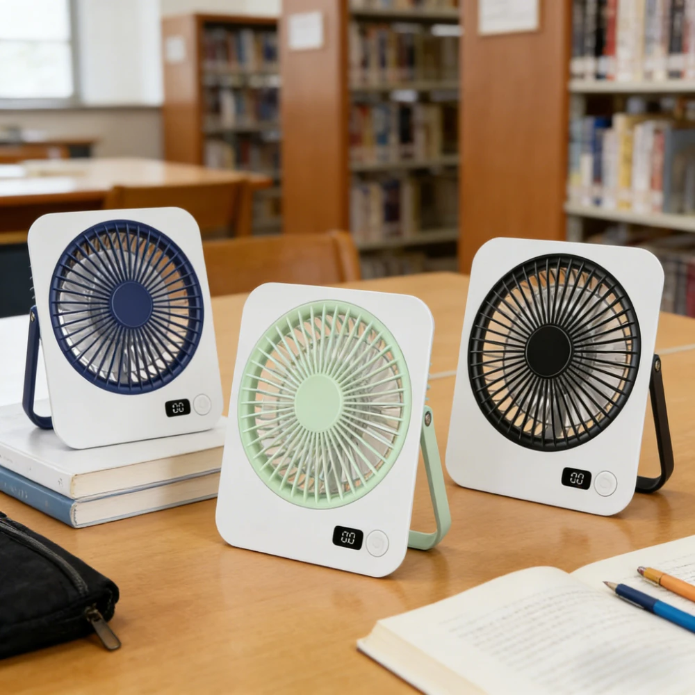 1pc rechargeable USB mini desktop fan, power display, 5-speed ultra quiet personal cooling fan, foldable handle portable fan, suitable for office, home, bedroom, travel, camping
1pc rechargeable USB mini desktop fan, power display, 5-speed ultra quiet personal cooling fan, foldable handle portable fan, suitable for office, home, bedroom, travel, camping