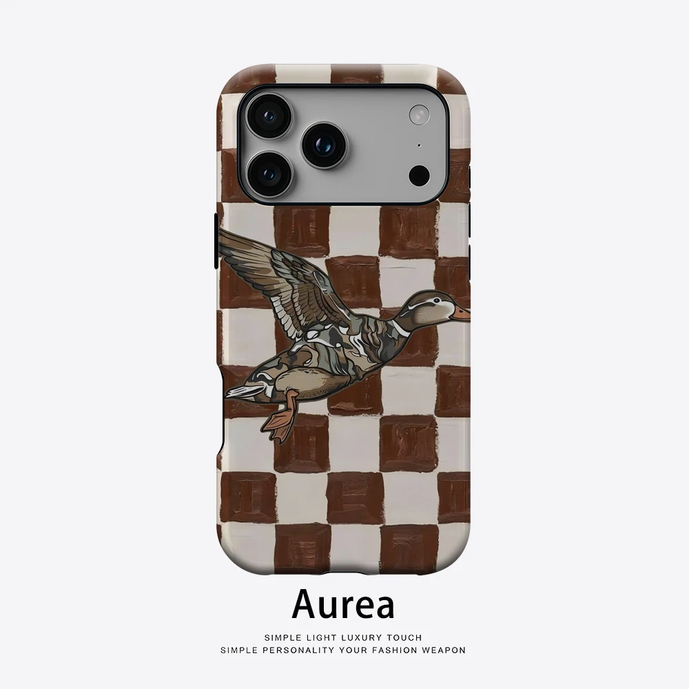 Чехол для телефона в клетку «Утка-полет» для магнитного телефона для IPhone 17, 16, 15, 14, 13 Pro Max Plus, одинарный двухслойный прочный чехол
Чехол для телефона в клетку «Утка-полет» для магнитного телефона для IPhone 17, 16, 15, 14, 13 Pro Max Plus, одинарный двухслойный прочный чехол