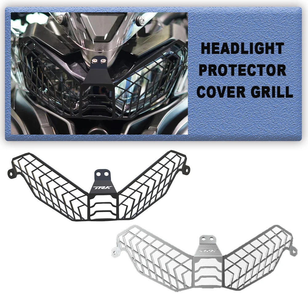 TRK702 X Motorcycle Accessories Headlight Grille Guard Cover Grill Protector For BENELLI TRK 702 X TRK702X TRK702 X 2022-2023 
TRK702 X Motorcycle Accessories Headlight Grille Guard Cover Grill Protector For BENELLI TRK 702 X TRK702X TRK702 X 2022-2023