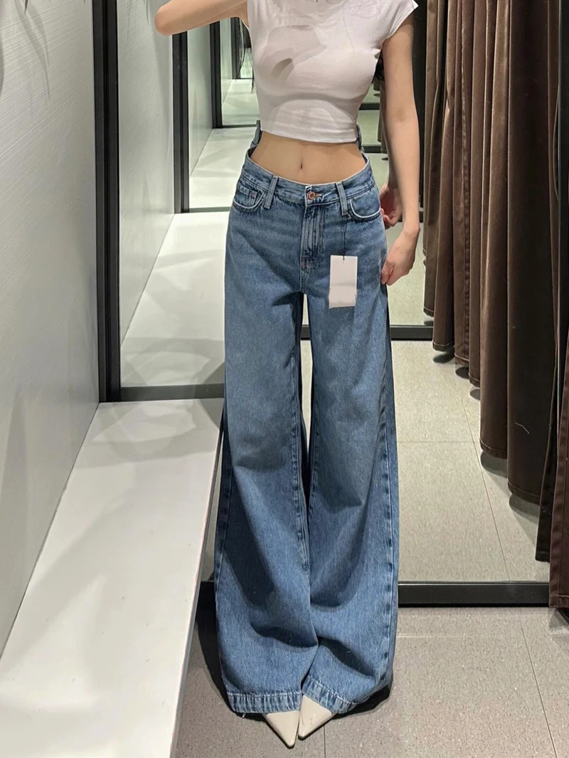 Low Waist Flared Jeans Women's Summer Clean Fit Casual Floor-Length Pants Y2K Millennium Hot Girl Style American High Street
Low Waist Flared Jeans Women's Summer Clean Fit Casual Floor-Length Pants Y2K Millennium Hot Girl Style American High Street