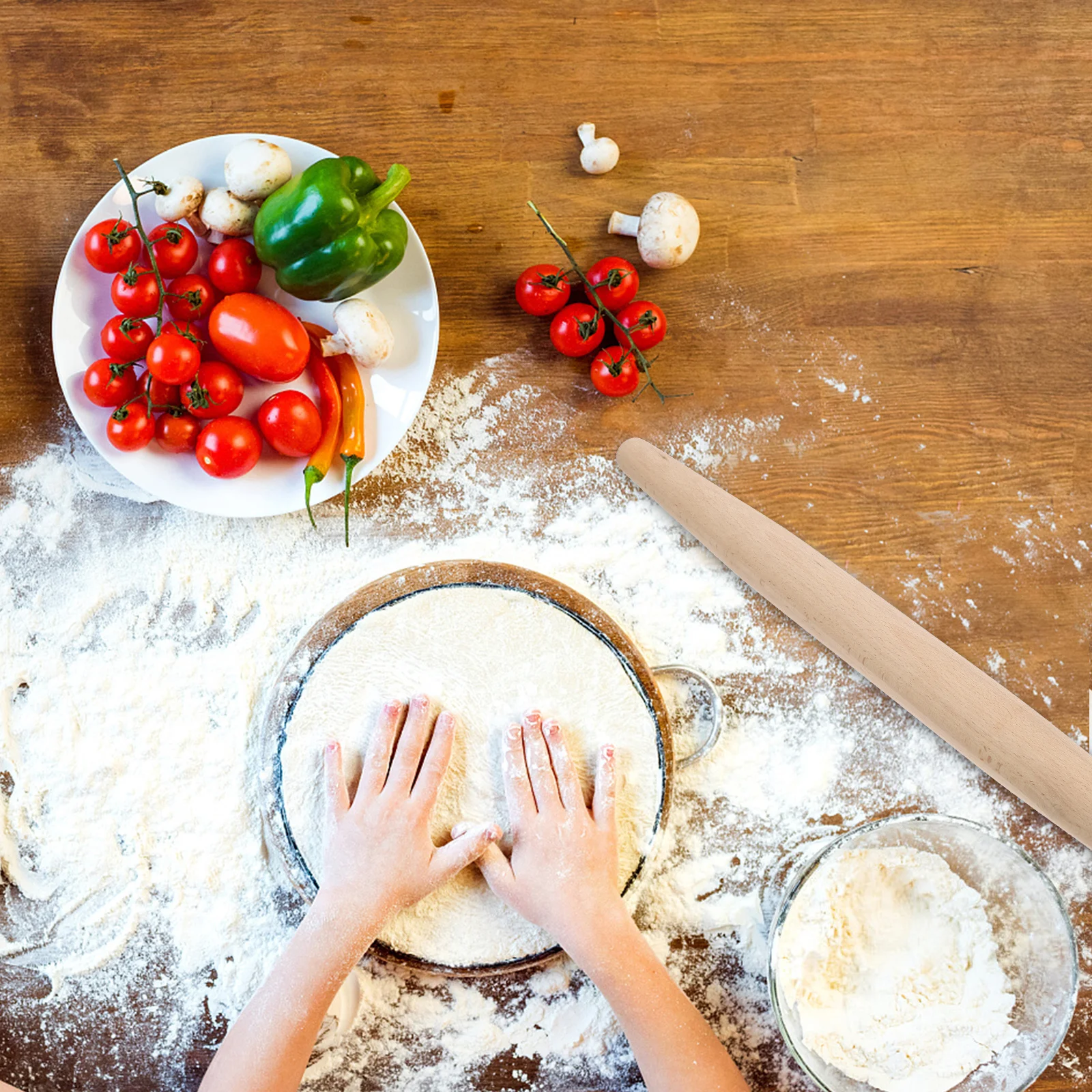 Professional Grade Wood Rolling Pin for Baking with Tapered Shape Perfect for Dough Pastry Pizzas Pies Cakes and Homemade Treats
Professional Grade Wood Rolling Pin for Baking with Tapered Shape Perfect for Dough Pastry Pizzas Pies Cakes and Homemade Treats