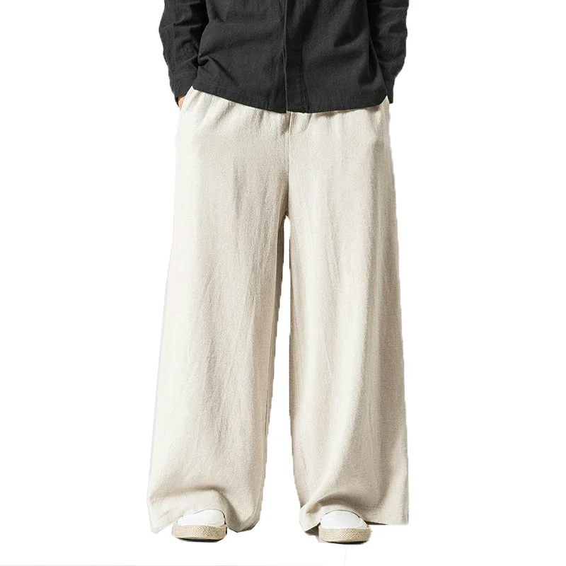 2025 Mens Cotton Linen Trousers Summer Wide Leg Pants Casual Male Solid Elastic Waist Straight Loose Khaki Track Pants M-5XL
2025 Mens Cotton Linen Trousers Summer Wide Leg Pants Casual Male Solid Elastic Waist Straight Loose Khaki Track Pants M-5XL