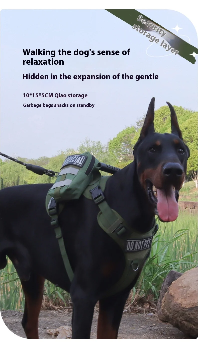 Tactical Dog Backpack Reflective Pet Training Gear with Large Capacity and Hook Loop for Outdoor Adventures
Tactical Dog Backpack Reflective Pet Training Gear with Large Capacity and Hook Loop for Outdoor Adventures