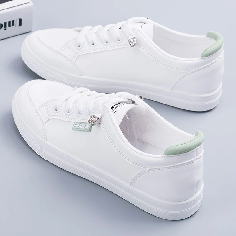 Women's Shoes Comfortable Breathable Casual Sports Outdoor White Leather Sneakers Lace-Up Flat Casual Shoes for Women
Women's Shoes Comfortable Breathable Casual Sports Outdoor White Leather Sneakers Lace-Up Flat Casual Shoes for Women