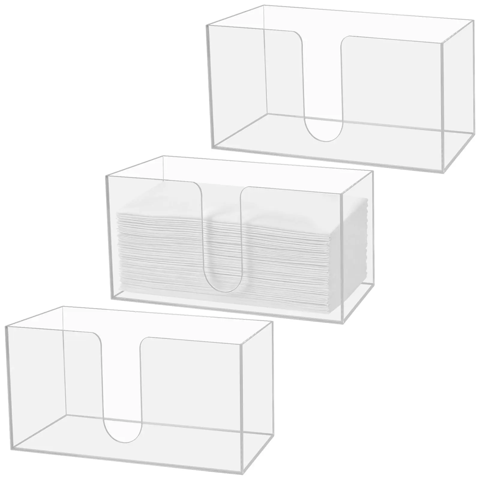 3 Pack Clear Acrylic Paper Towel Dispenser For Z-Fold Multifold Trifold Napkins Bathroom Kitchen
3 Pack Clear Acrylic Paper Towel Dispenser For Z-Fold Multifold Trifold Napkins Bathroom Kitchen