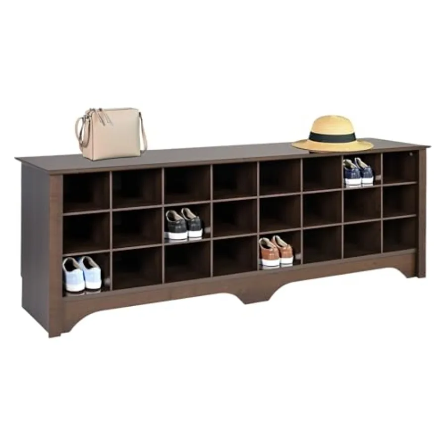 24 Pair Shoe Cabinet Entryway Bench with Storage and Organization Mud Room Furniture in Walnut Finish Compact 15.5D x 60W x 20.
24 Pair Shoe Cabinet Entryway Bench with Storage and Organization Mud Room Furniture in Walnut Finish Compact 15.5D x 60W x 20.