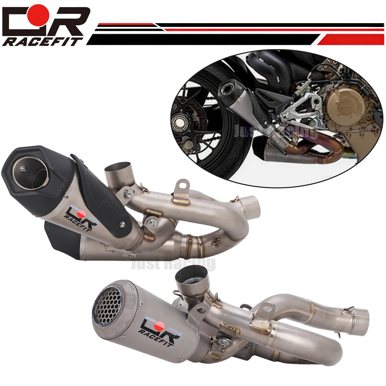 Motorcycle Exhaust Muffler Link Pipe L&R Titanium alloy Tube For Ducati Panigale Streetfighter V4
Motorcycle Exhaust Muffler Link Pipe L&R Titanium alloy Tube For Ducati Panigale Streetfighter V4