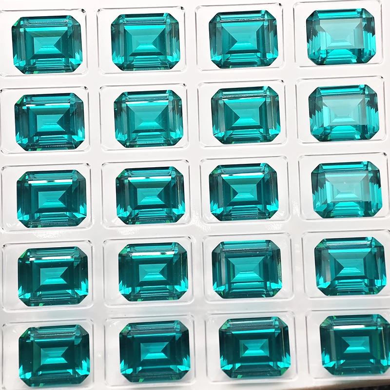 New Neon Blue Color Yttrium Aluminium Garnet Loose Gemstones Lab Diamonds Emerald Cut YAG Stones for Jewelry Making
New Neon Blue Color Yttrium Aluminium Garnet Loose Gemstones Lab Diamonds Emerald Cut YAG Stones for Jewelry Making