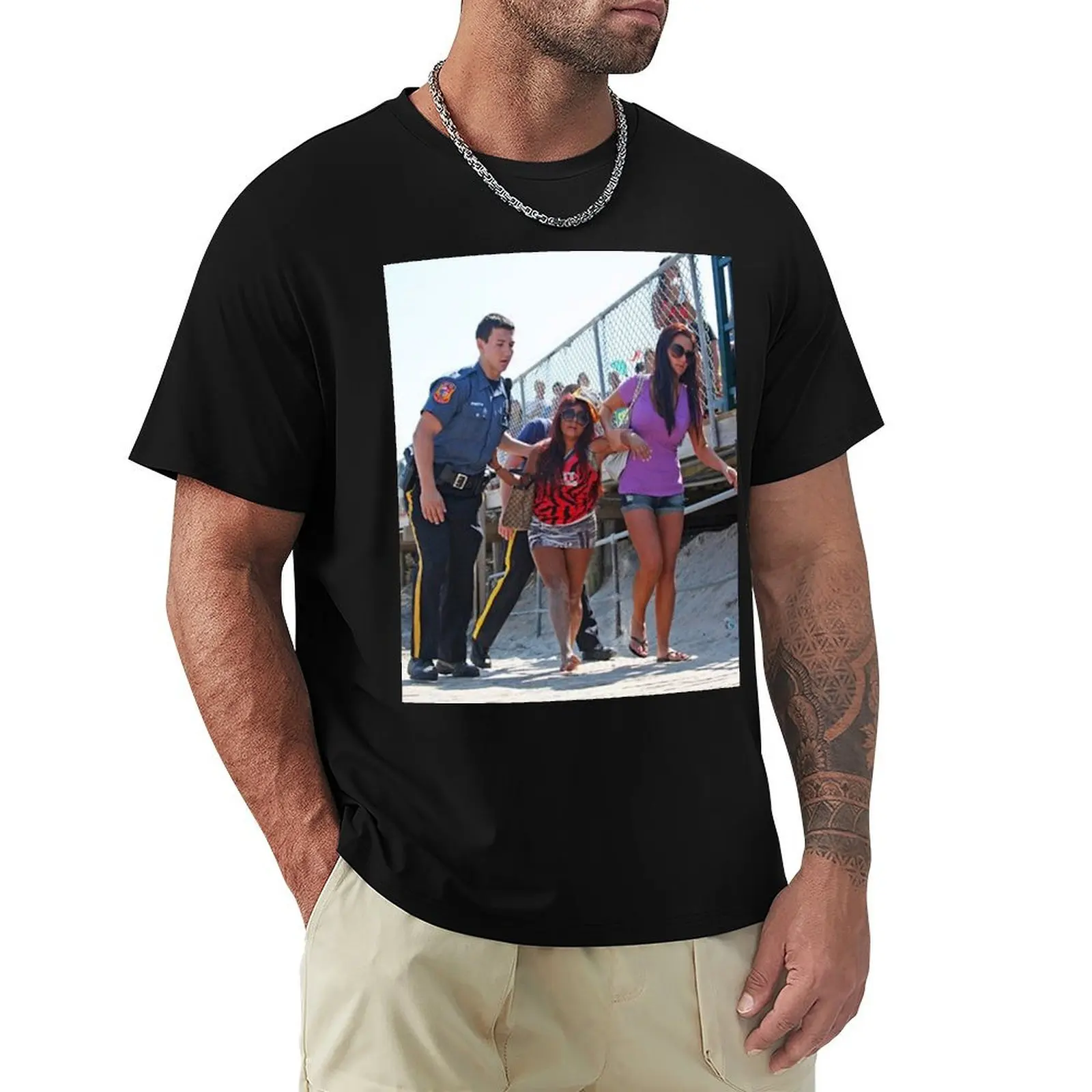 Snooki getting arrested on the beach T-Shirt anime figures hippie clothes graphic t shirts men
Snooki getting arrested on the beach T-Shirt anime figures hippie clothes graphic t shirts men