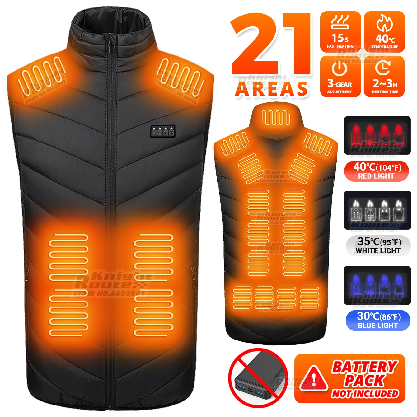 21Areas Self Heated jacket Heating Vest Men's Thermal Women's USB Heated jacket Warm Clothing Motorcycle Camping Washable Winter 
21Areas Self Heated jacket Heating Vest Men's Thermal Women's USB Heated jacket Warm Clothing Motorcycle Camping Washable Winter