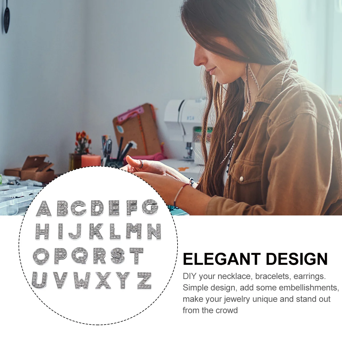52 шт. подвески-буквы из сплава со стразами, для рукоделия, украшения браслетов, буквы A-Z, декоративные подвески из сплава
52 шт. подвески-буквы из сплава со стразами, для рукоделия, украшения браслетов, буквы A-Z, декоративные подвески из сплава