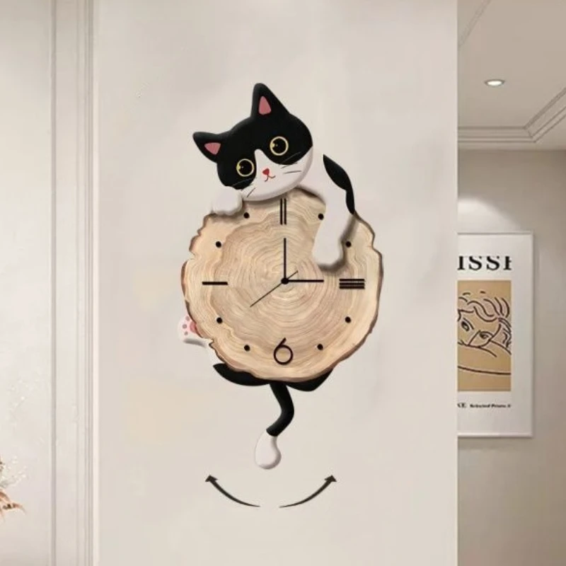Cat Wall Hanging Clock Cartoon Wall-mounted Clock Creative Cute Wall Clocks for Kids Room Decoration Accessories for Bedroom
Cat Wall Hanging Clock Cartoon Wall-mounted Clock Creative Cute Wall Clocks for Kids Room Decoration Accessories for Bedroom
