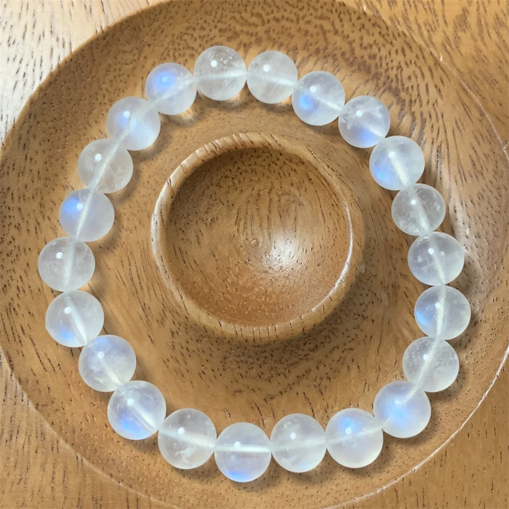 1Piece Natural Clear Blue Light Moonstone Bracelets for Women Transparent Silver Moonlight Healing Beads Moon Stones Bracelet
1Piece Natural Clear Blue Light Moonstone Bracelets for Women Transparent Silver Moonlight Healing Beads Moon Stones Bracelet